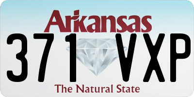 AR license plate 371VXP