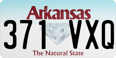 AR license plate 371VXQ