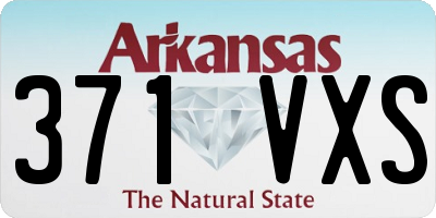 AR license plate 371VXS