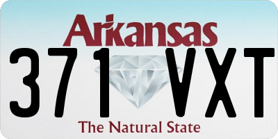 AR license plate 371VXT