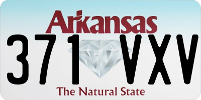 AR license plate 371VXV