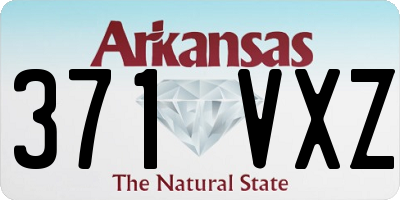 AR license plate 371VXZ