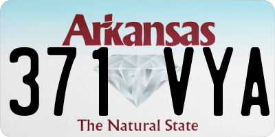AR license plate 371VYA