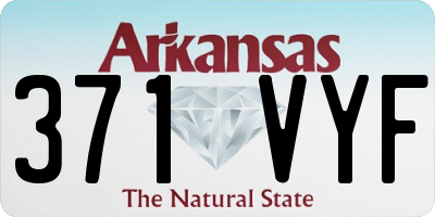 AR license plate 371VYF