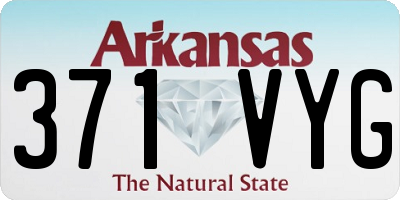 AR license plate 371VYG