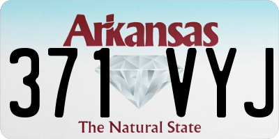 AR license plate 371VYJ