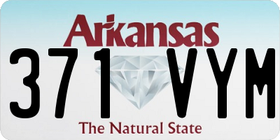 AR license plate 371VYM