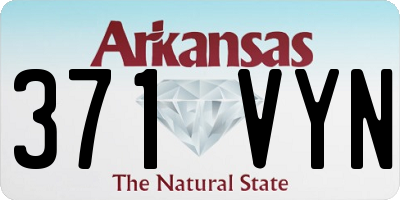 AR license plate 371VYN