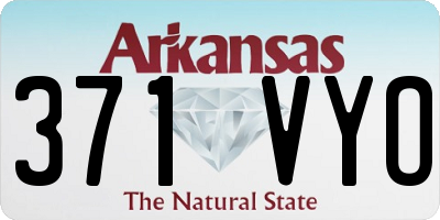 AR license plate 371VYO