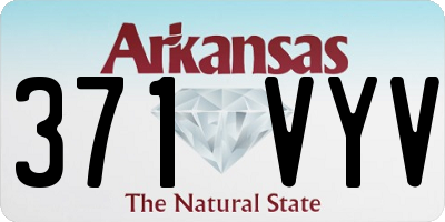 AR license plate 371VYV