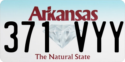 AR license plate 371VYY
