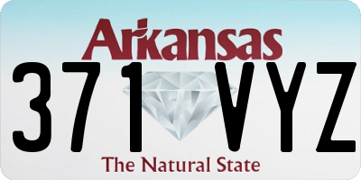 AR license plate 371VYZ
