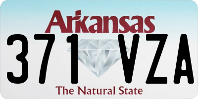 AR license plate 371VZA