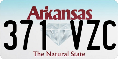 AR license plate 371VZC