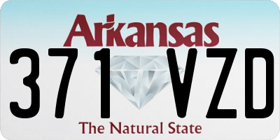 AR license plate 371VZD