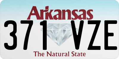 AR license plate 371VZE