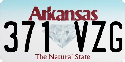 AR license plate 371VZG