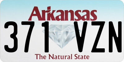 AR license plate 371VZN