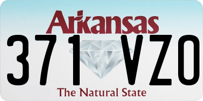 AR license plate 371VZO