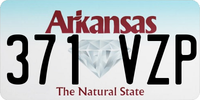 AR license plate 371VZP