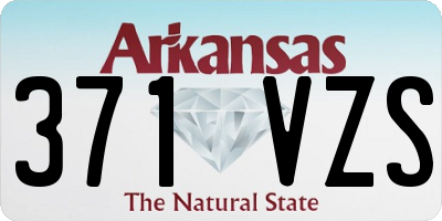 AR license plate 371VZS