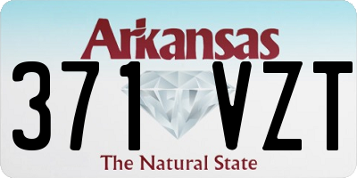 AR license plate 371VZT