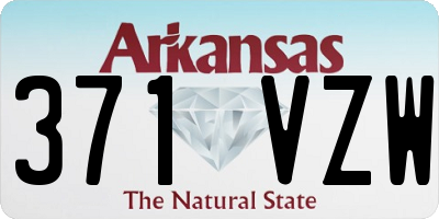 AR license plate 371VZW