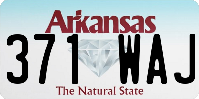 AR license plate 371WAJ