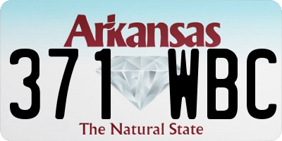 AR license plate 371WBC