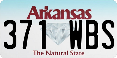 AR license plate 371WBS