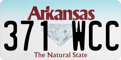 AR license plate 371WCC
