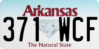 AR license plate 371WCF