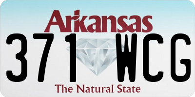 AR license plate 371WCG