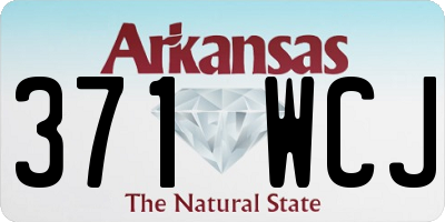 AR license plate 371WCJ