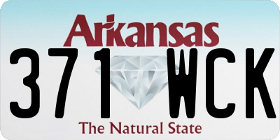 AR license plate 371WCK