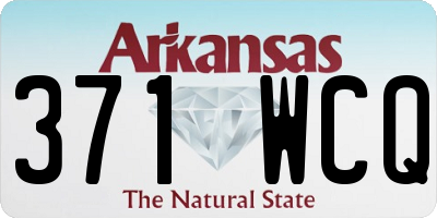AR license plate 371WCQ