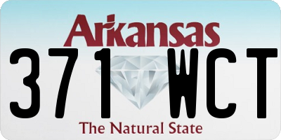 AR license plate 371WCT