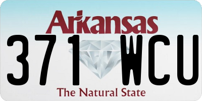 AR license plate 371WCU
