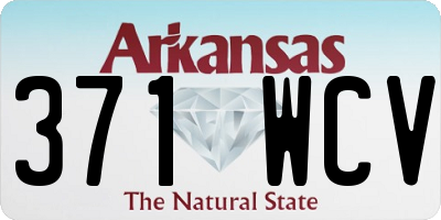 AR license plate 371WCV