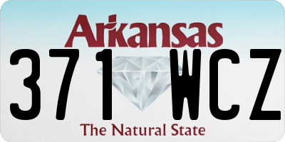 AR license plate 371WCZ