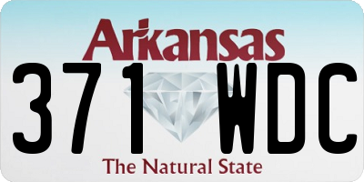 AR license plate 371WDC