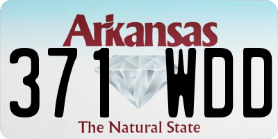 AR license plate 371WDD