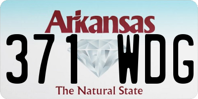 AR license plate 371WDG