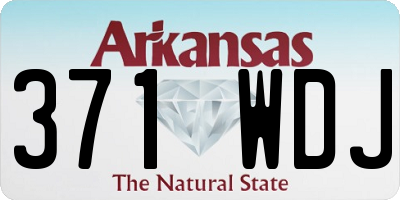 AR license plate 371WDJ