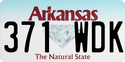 AR license plate 371WDK