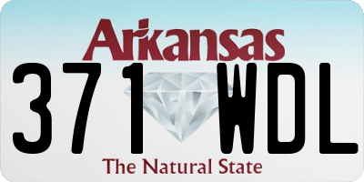 AR license plate 371WDL