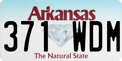 AR license plate 371WDM