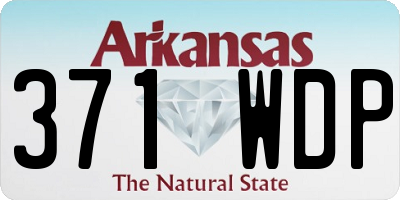 AR license plate 371WDP