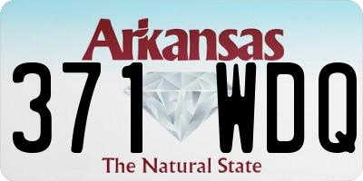 AR license plate 371WDQ