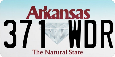 AR license plate 371WDR